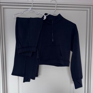 Navy Girls All In Motion Sweat Set